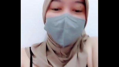 Viral bokep of a uber-sexy hijab damsel pounding a fat cock out inside