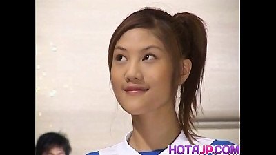 insatiable chinese teenager Azusa Ayano gangbanged in scorching bukkake fuck-a-thon vignettes