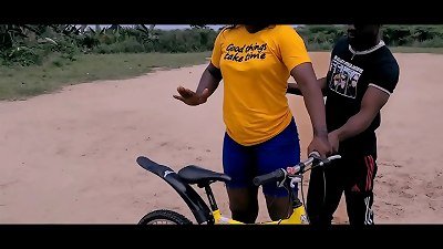 Bike Lessons turned Backyard fun - A Romantic Adventure!"