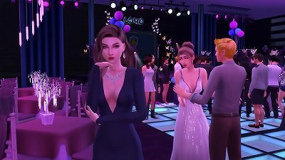 college girl sucks Professor's prick At Prom - (My Art schoolteacher - episode 6) - Sims 4 - 3-dimensional anime porn